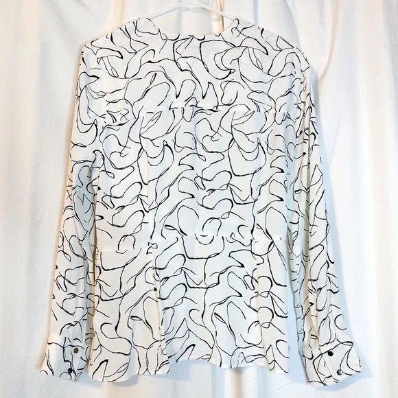 TopShop Abstract Print Blouse - Picture 2 of 5